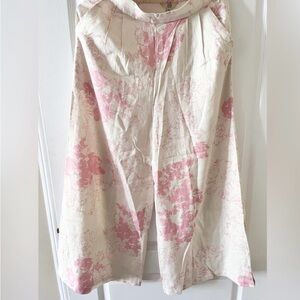 AND floral wide leg linen Trousers